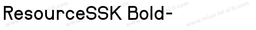 ResourceSSK Bold字体转换